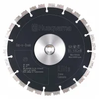 HUSQVARNA Diamond Saw Blade: Concrete, 9 in Blade Dia., 1 in Arbor Size, Wet, For Power Cutter, 2 PK (MPN 597807901)