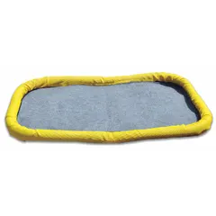 This liner is designed for use with filter berm pads to contain and absorb fuel, grease, hydrocarbons, and oil. Each pad measures 48 inches by 60 inches and is gray in color. Sold in a pack of 4, it provides a disposable solution for spill containment in industrial environments.