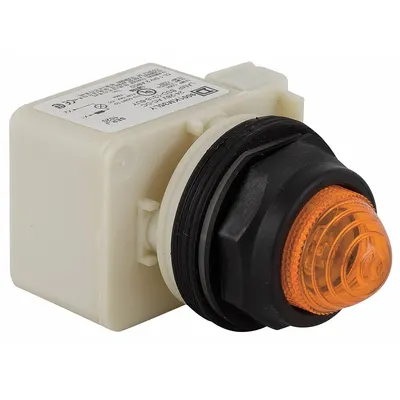 SCHNEIDER Pilot Light: 30 mm Panel Mounting Size, Amber, LED - LED Pilot-Lights