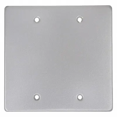 HUBBELL KILLARK Weatherproof Cover: Copper-Free Aluminum, FD/FS, Blank Cover, 2 Gangs, 3R - Aluminum & Zinc Weatherproof Electrical Box Covers