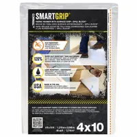 TRIMACO Drop Cloth: Heavy Duty, Canvas, 8 mil Thick, 4 ft Wd, 10 ft Lg, White (MPN 85434)