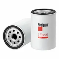 FLEETGUARD LF655 is a spin-on oil filter with a 3/4"-16 thread size and 6 in overall height. It is designed to remove contaminants from engine oil, protecting engine components. This filter is compatible with Watermota vehicles and interchanges with Baldwin B143