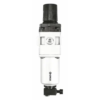 GROZ Filter-Regulator: Heavy Duty Series, 3/4 in NPT, 149 cfm, 40 micron, 7 psi to 145 psi - GROZ FRL Air Filter/Regulators
