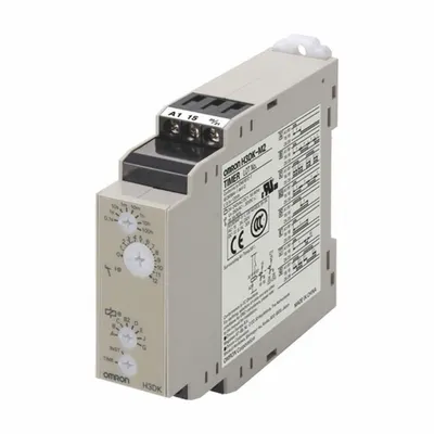 OMRON Timer: DIN-Rail Mounted, 24 to 240V AC/DC, 9 Pins/Terminals - DIN-Rail Mounted Relays