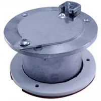 AMERICAN GARAGE DOOR SUPPLY Latching Exhaust Port: Aluminum, For 3 in Door Thick - Max (MPN EL33)