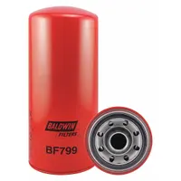 BALDWIN FILTERS Fuel Filter: Spin-On, 5 3/8 in Outside Dia, 1 3/8"-16 Thread Size, Cellulose, BF799