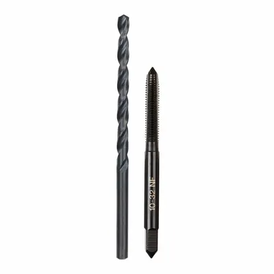 MILWAUKEE #10-32 Plug Tap and #21 Drill Bit Set (2-Piece) - Drill Bit & Hand Tap Sets