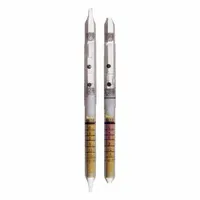 This gas detection tube is designed for use with DRAEGER Accuro pumps to measure cyanide (CN-) concentrations in air. The measurement range is 2 to 15 mg/m³. Each pack contains 10 tubes with instructions. Typical applications include industrial hygiene monitoring in environments where cyanide exposure may occur