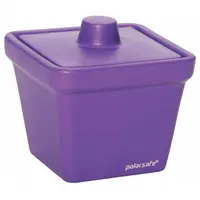 Ice Bucket with Lid: 1 L Capacity, Rectangular, Ethylene Vinyl Acetate, Purple, 5 1/2 in Overall Ht (MPN 04393-57)
