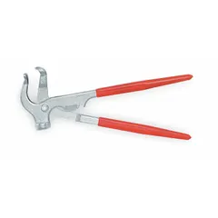 This standard wheel weight tool features a fiberglass handle and steel construction for installing and removing wheel weights on automotive and light-truck wheels. With an overall length of 9 1/2 inches, it is suitable for tire service and wheel balancing applications.