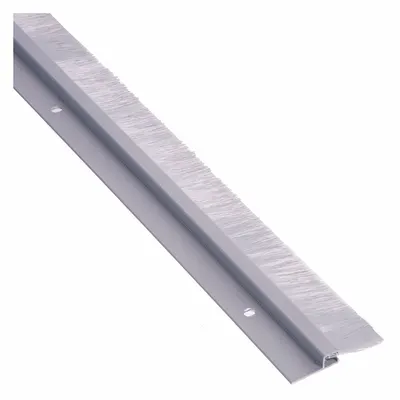 NATIONAL GUARD Metal Leaf Weatherstripping with Nylon Brush Insert