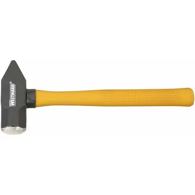 WESTWARD Blacksmith Hammer: Fiberglass, 4 lb Head Wt, 1 7/8 in Face Dia, 15 in Overall Lg - Standard Cross-Peen Hammers