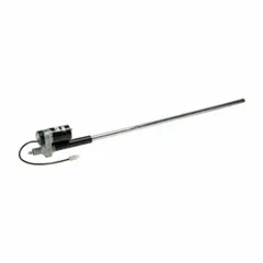Metal actuator in silver finish for height adjustment of healthcare beds. Compatible with Invacare beds and replaces manufacturer part number BE1180/76. Enables smooth raising and lowering of the bed frame.