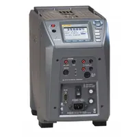 This field metrology well provides a stable temperature reference for calibrating temperature sensors and probes. It features an adjustable set point and (4) 1/4 inch wells. Temperature range: 33°C to 350°C (91°F to 662°F). Accuracy: ±0.02°C at 33°C