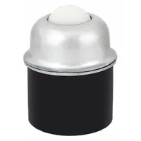 This ball transfer features a 1.5 in diameter nylon ball with a steel housing, rated for 125 lb load capacity and 3 13/16 in projection. It is internally threaded for direct mounting onto standard pipes, enabling omnidirectional movement in material handling systems such as conveyor lines, packaging stations, and assembly tables