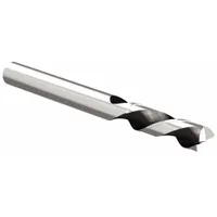 This uncoated carbide square end mill is designed for machining aluminum and non-ferrous materials. With a 1/4" mill diameter, 3/4" length of cut, and 2-1/2" overall length, its 2-flute geometry facilitates chip evacuation in slotting, profiling, and finishing operations