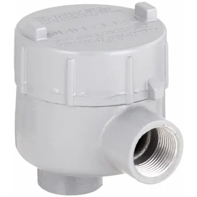 HUBBELL KILLARK Conduit Outlet Body: Aluminum, GE, 1 in Trade Size, LB Body - LB Round Body - 90° Elbow Type