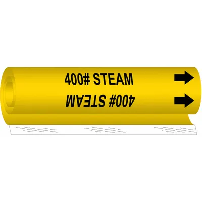 BRADY 400# Steam Wrap-Around Pipe Marker - 400# Steam Wrap-Around Pipe Markers