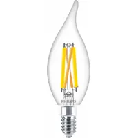 PHILIPS Compact LED Bulb: Candelabra Screw (E12), LED, (BA) Bullet Angled, BA11, 5 W Watt, Clear (MPN 5BA11/PER/UD/CL/G/E12/WGD 6/3PF T20)