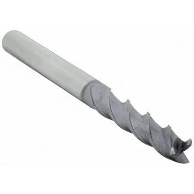 WIDIA HANITA Square End Mill: Carbide, TiCN Coated, 3 Flute, 3/8" Mill Dia, 7/8" LOC - Carbide Square End Mills for Aluminum