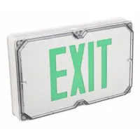 Exit Sign: Without Battery Backup, Green, 1 Faces, Aluminum, Not Battery Powered, Ceiling, LED (MPN SEWLSGW)