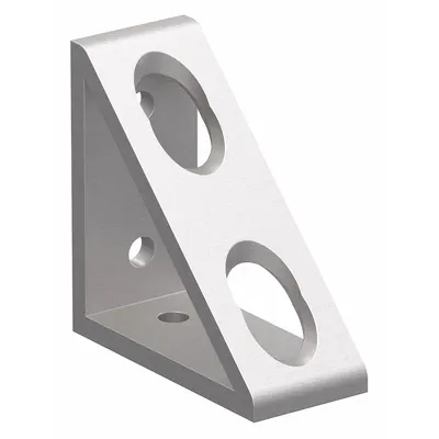 80/20 Inside Corner Bracket: Tall Gusseted Inside-Corner Bracket, 40 Series - Inside Corner Brackets