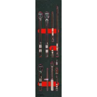 PROTO Hand Ratchet Set: Pear, Reversible, 5 in_9 in Overall Lg, 4° Min Arc Swing, Proto (MPN J47000KV)