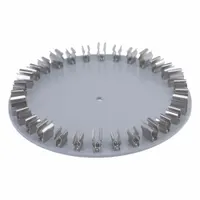 Stainless steel rotator drum accessory for use with lab shakers, vortex mixers, and rockers. Holds ten 10/15 mL tubes for gentle mixing or rotation of samples. Compatible with THERMO SCIENTIFIC model 88882015