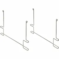 Steel anti-sail brackets supplied as a pair. Overall height 21 in, overall width 26 3/4 in. Used on flatbed trailers to reduce sail effect and secure loads during transport