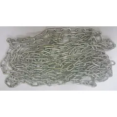 This hand chain is designed for manual operation of hoists in industrial lifting applications. It serves as a replacement or original component for compatible Dayton series equipment, providing control for raising and lowering loads. The chain measures 15 feet in length.