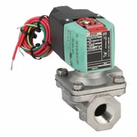 REDHAT Solenoid Valve: 2-Way, Normally Closed, 1/2 in Pipe Size, 100 to 240V AC/DC, Watertight (MPN 8210P087)