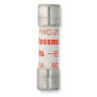 BUSSMANN Semiconductor Fuse: FWC Series, Fast-Acting, 20 A, 600 V AC, 700 V DC DC Volt Rating - Fast-Acting Cylindrical Fuses