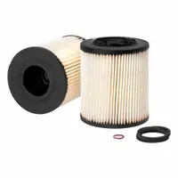 Cartridge fuel filter with cellulose media. Inside diameter 13/16 in, outside diameter 4 3/8 in. Compatible with Scania vehicles. Interchanges with Baldwin PF788930