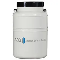 This aluminum cryogenic vapor shipper is designed for transporting biological samples at cryogenic temperatures. It includes a rack for sample organization and has an overall diameter of 14 1/2 inches. Suitable for laboratory and research facility use