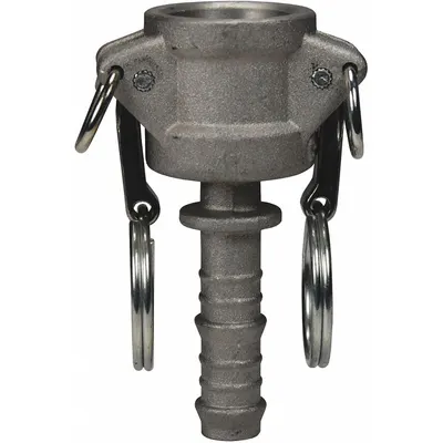 DIXON VALVE & COUPLING Cam and Groove Coupling: 1/2 in Coupling Size, 1/2 in Hose Fitting Size - Type C Aluminum Cam & Groove Fittings