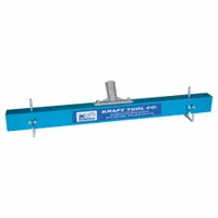 KRAFT TOOL Concrete Gauge Rake: Aluminum, 3 in Blade Wd, 24 in Blade Lg, Aluminum, Aluminum (MPN CC975-01)
