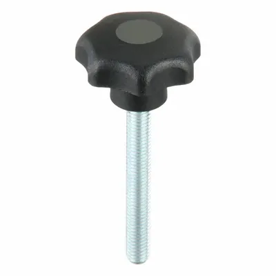 KIPP 7-Arm Knob with Threaded Stud - 7-Arm Knobs with Threaded Stud