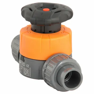GEORG FISCHER 1/2 in PVC Diaphragm Valve - PVC Diaphragm Valves for Chemicals