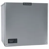 Commercial ice machine head producing 1,000 lb of half-dice ice per day. Water-cooled condenser for indoor use where ambient heat reduction is needed. Dimensions: 29 in H x 30 in W x 24 in D. Voltage: 203-208V. Not Energy Star compliant