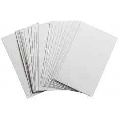 Clear polyester laminate sheet measuring 2 1/2 in height by 4 in width. Used as a protective overlayer for labels in industrial settings to resist abrasion, chemicals, and moisture.