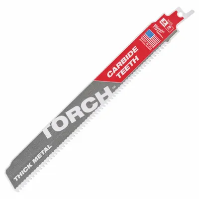MILWAUKEE Reciprocating Saw Blade: 8 Teeth per Inch, 9 in Blade Lg, 0.05 in Blade Thick - General Purpose Blades
