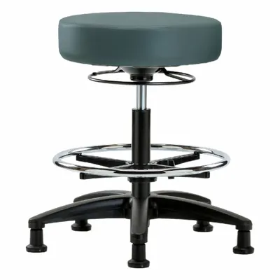 OEM Stool: Vinyl, Ht Range 19 3/4 in to 27 3/4 in, 17 in Seat Wd, 17 in Seat Dp - Vinyl Lab Stools