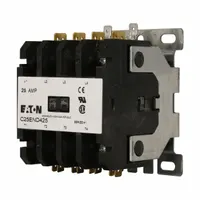 EATON Definite Purpose Magnetic Contactor: 4 Poles, 120V AC, 25 A, Non-Reversing (MPN C25END425A)