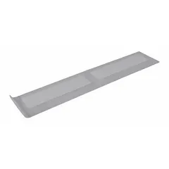Plastic bird slide connector for heavy-duty use. Connects bird slide sections to form a continuous sloped barrier. Measures 6 in height, 1 1/2 in width, 15 ft length. Gray color, pack of 12.