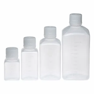 OEM Media Bottle: Polypropylene, 8.45 fl oz Capacity - oz, 250 mL Capacity - mL - Plastic Lab Media Bottles