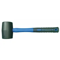 Plastic Mallet: Steel Handle, 16 oz Head Wt, 2 1/4 in Dia, 4 in Head Lg, 13 in Overall Lg