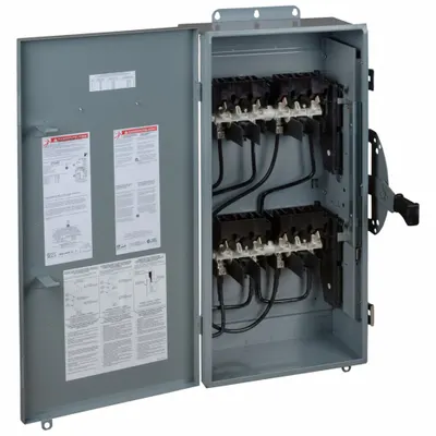 SQUARE D Safety Switch: Non-Fusible, 100 A, Three Phase, 600V AC - Non-Fusible Safety Switches