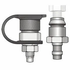 This metal quick disconnect base kit provides a secure mounting point for lighted whip antennas on fleet vehicles. With a 3-inch height, it allows rapid attachment or removal of the whip for maintenance or storage. Suitable for use on trucks, trailers, and heavy equipment to improve visibility.
