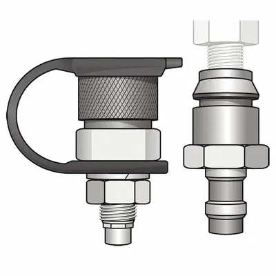CHECKERS Quick Disconnect Mounting Base Kit for Lighted Warning Whips - Fleet and Vehicle Maintenance