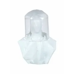 Clear hood component for Sentinel XL headgear systems. Provides a transparent barrier for personnel in controlled environments such as cleanrooms and pharmaceutical facilities. PK30 type, part number S-3112-30.